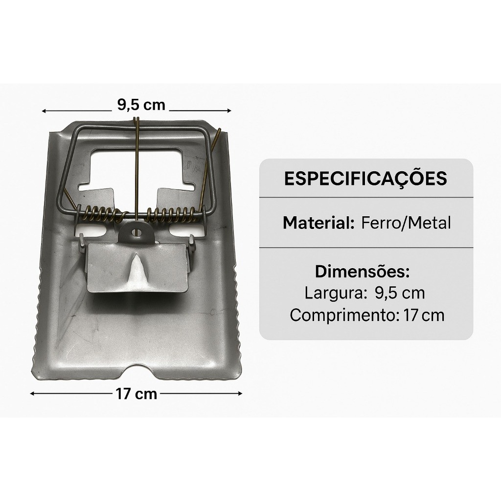 Armadilha Automatica Porta Iscas Reutilizavel Meta