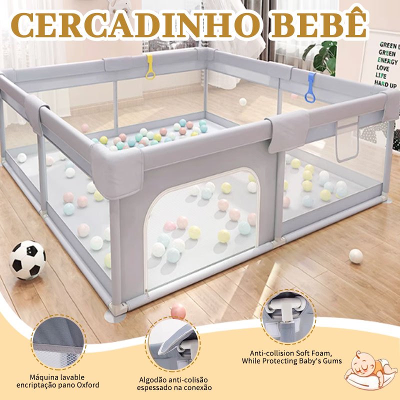 Cercadinho Bebê Chiqueirinho Grande Infantil Cerc