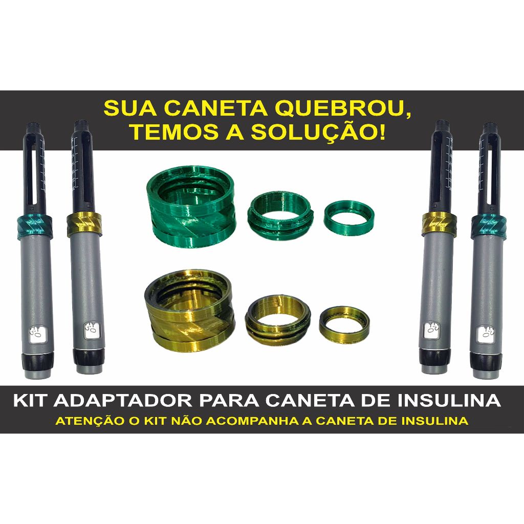 Kit adaptador para Caneta de Insulina NPH E REGULA