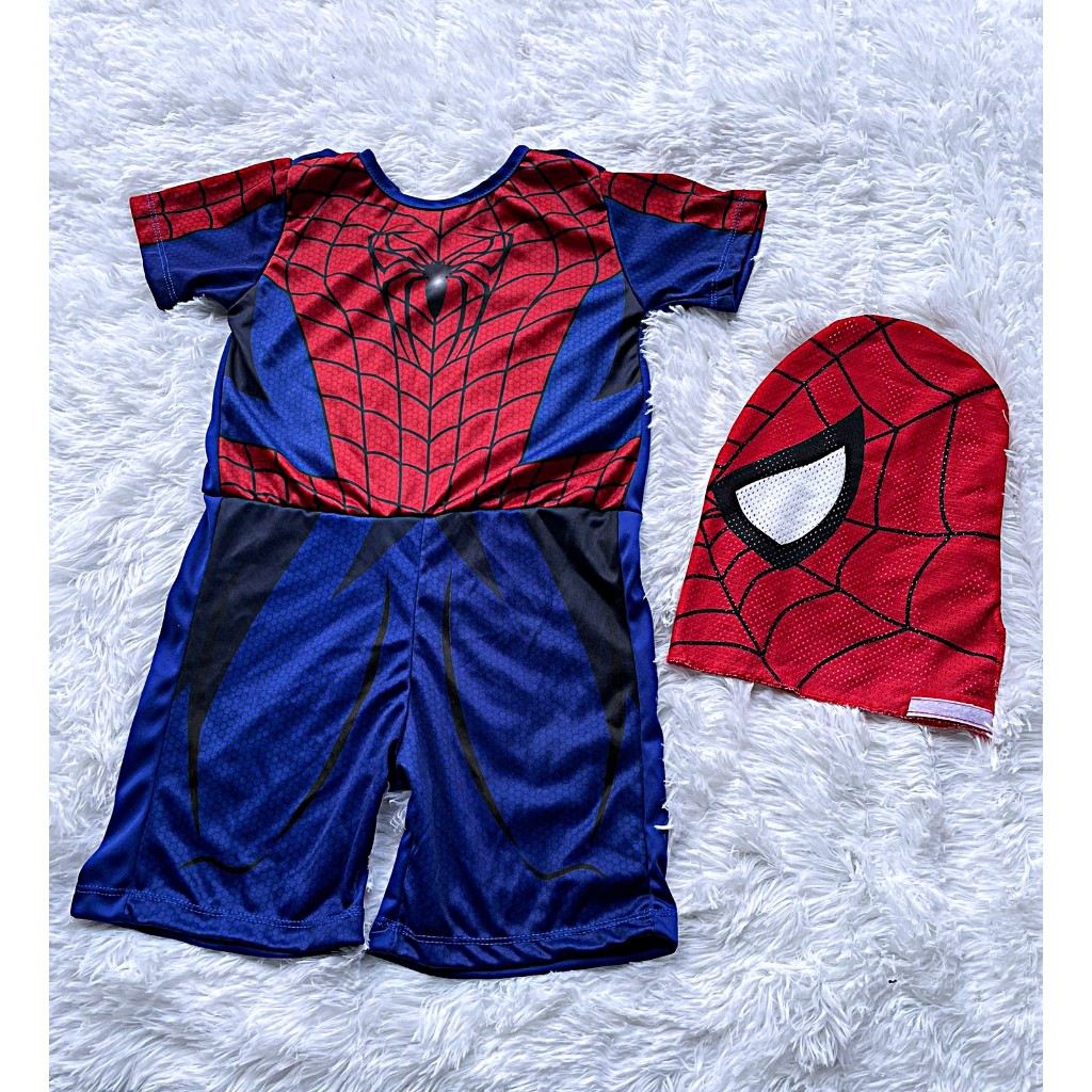 FANTASIA SUPER HERÓI HOMEM ARANHA BRINDE MÁSCARA