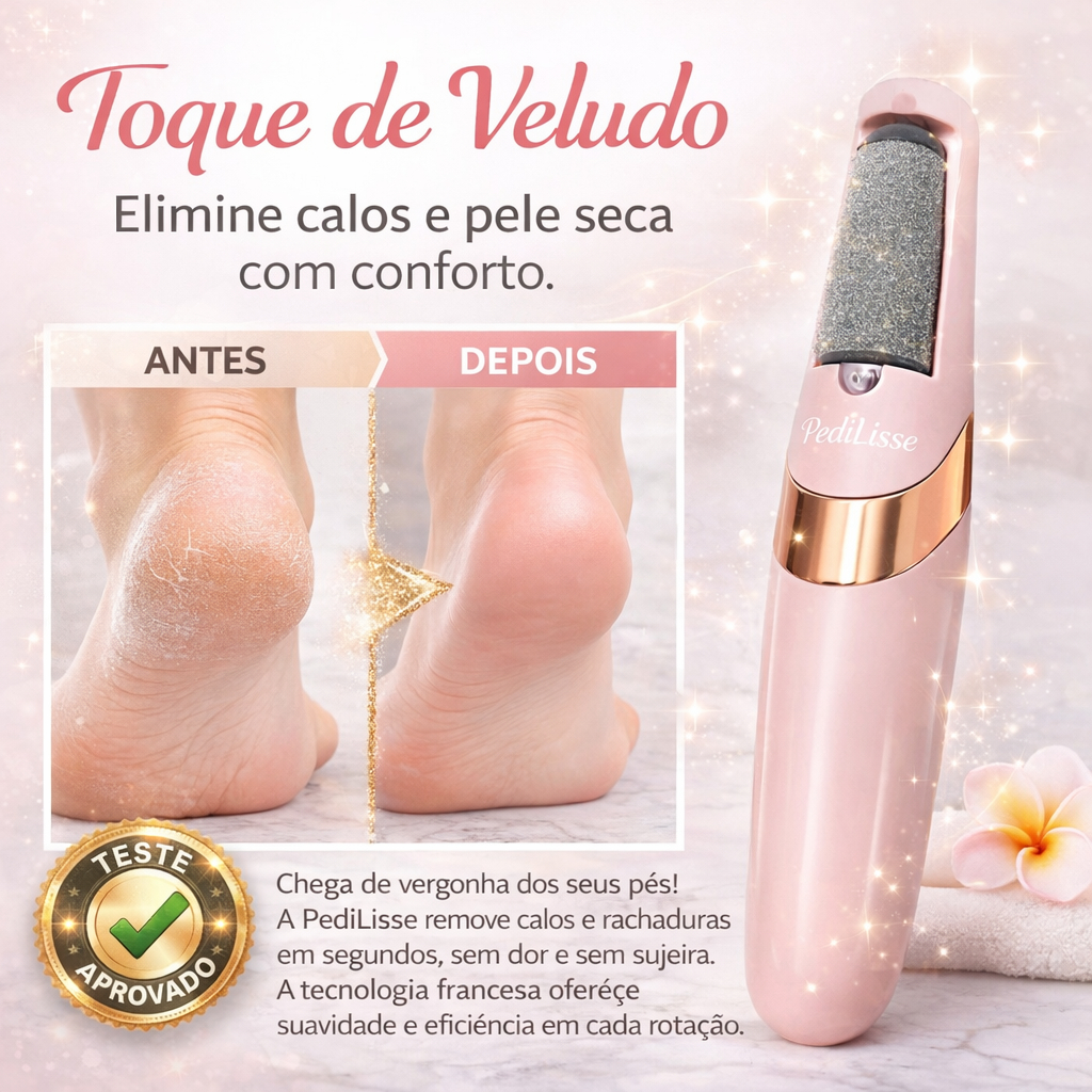 Lixa Elétrica para Pés Esfoliador de Calos Racha
