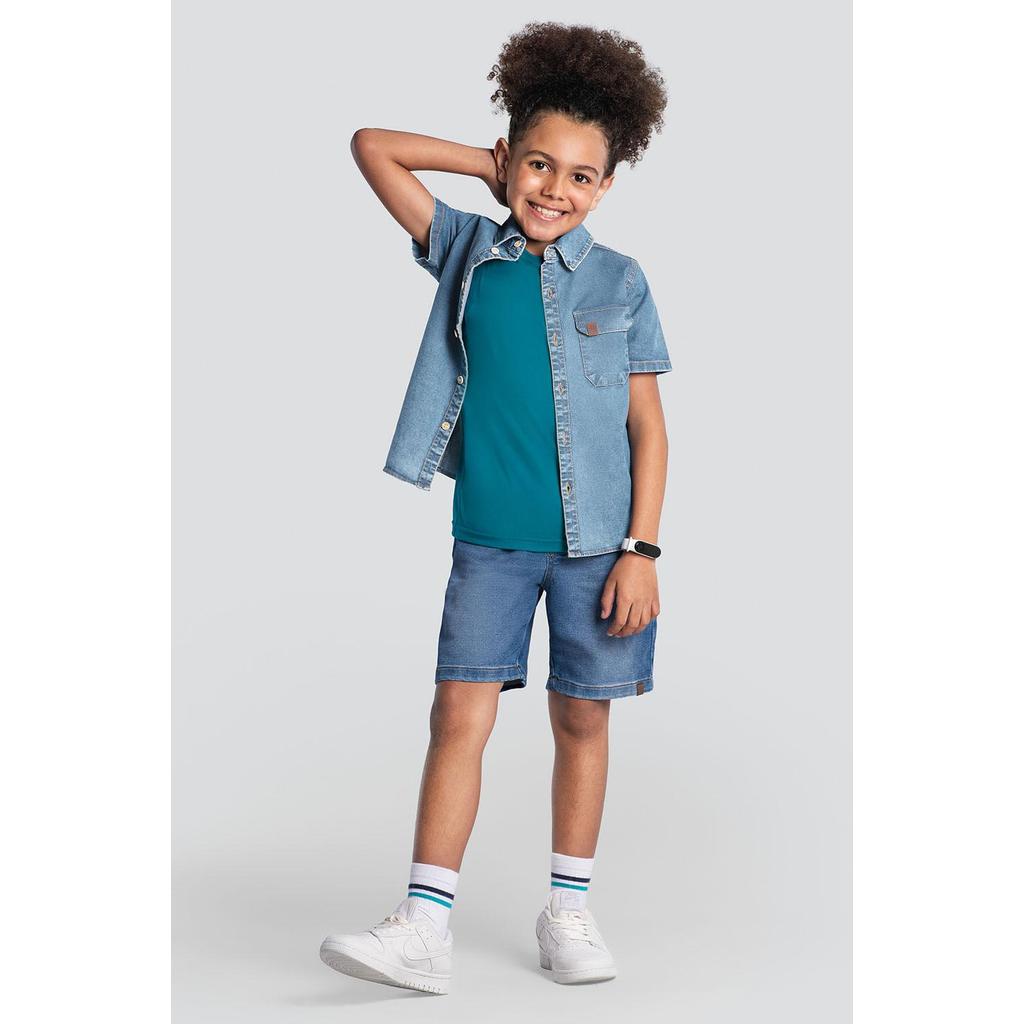 Bermuda infantil menino em jeans Brandili
