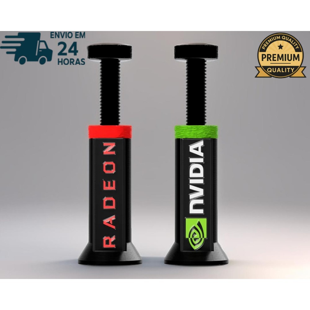 Suporte Placa Vídeo GPU Ajustável Vertical  R