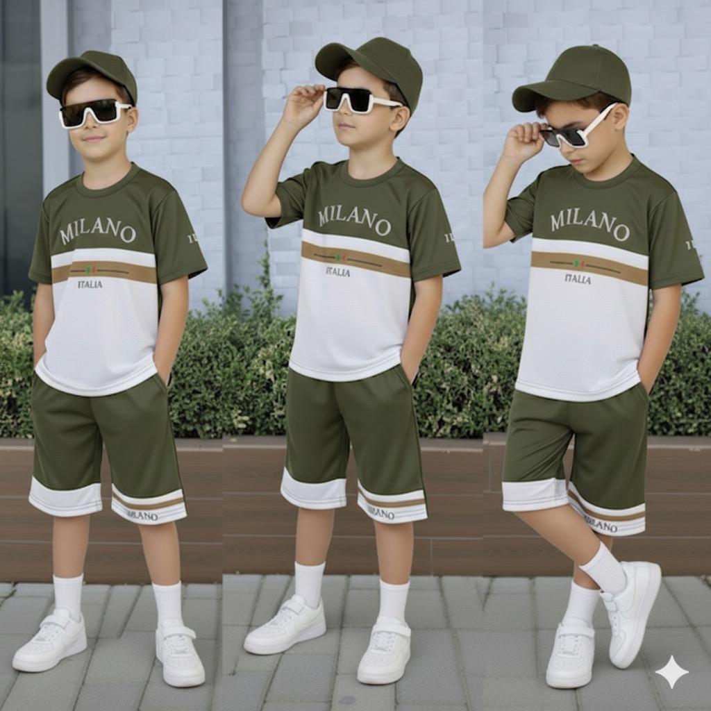 Conjunto Infantil Masculino Dry Fit Camiseta + Ber