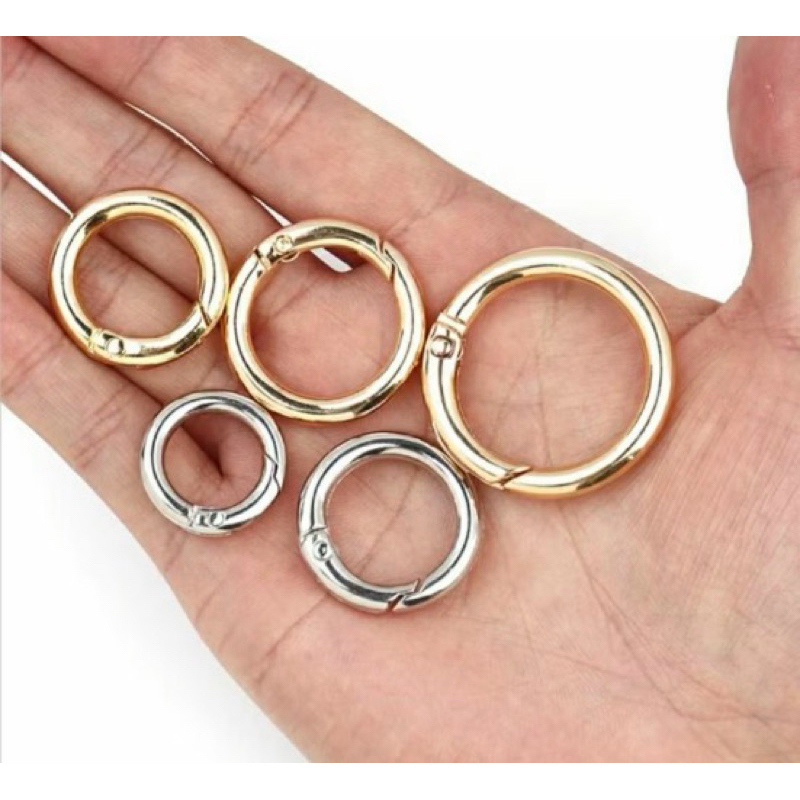 10 Argolas Articuladas Mosquetão Para Bolsas de C