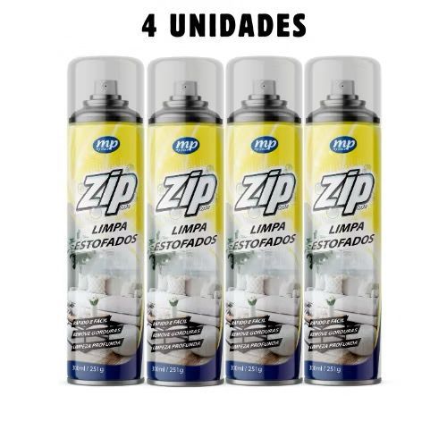 Espuma Spray Zip Clean 300ml Limpa a Seco Sofá, E