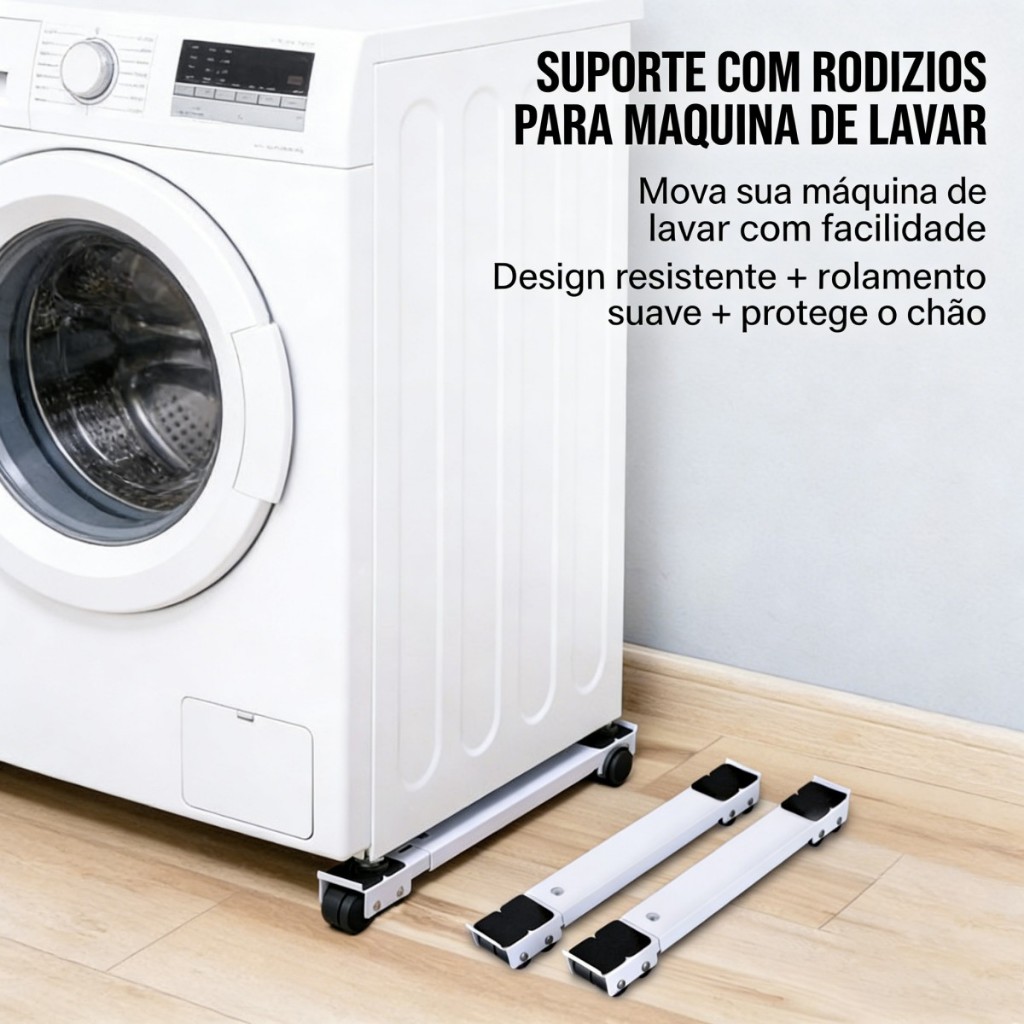 Suporte Universal de Alumínio com Rodas para Gela