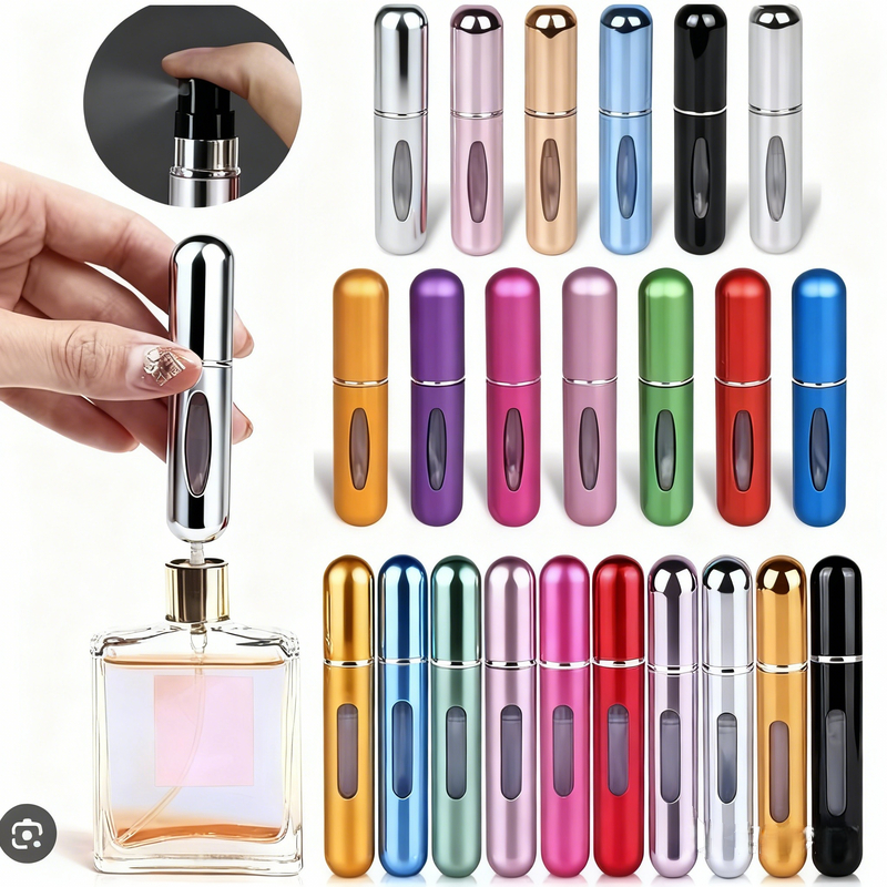 Kit 3 6 ou 12 Frasco Perfume Viagem 5ml Recarregá