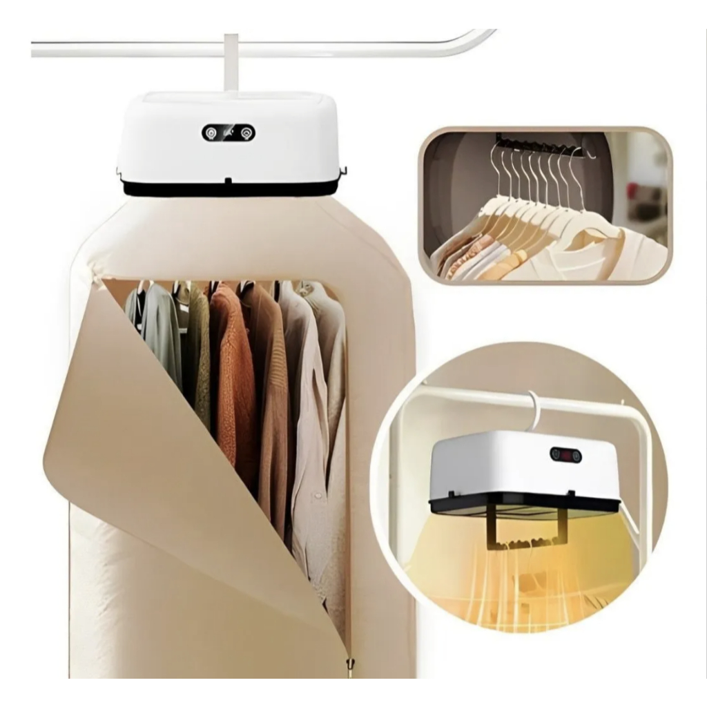 Secador De Roupa Portátil Elétrica Com Cortina S