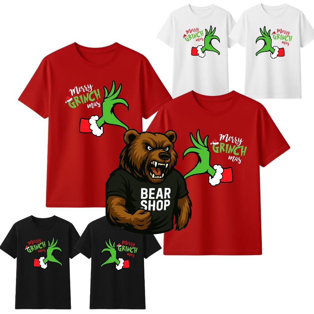 Kit 2 Camiseta para Casal 100% algodão Grinch Op�