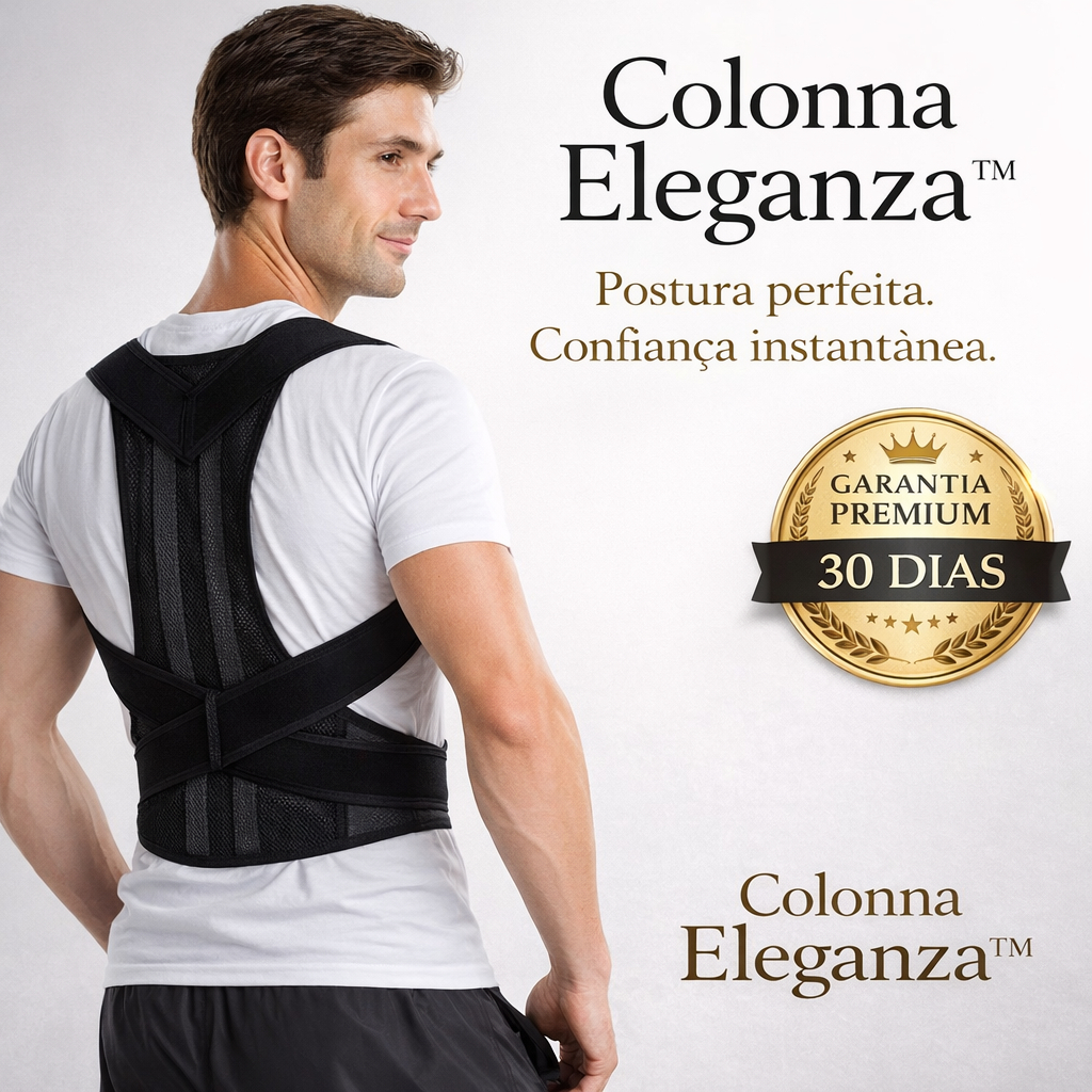 Colete Corretor Postura Ortopédico Ajustável Col