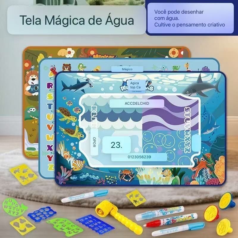 Tapete de Água Mágico Brinquedo Educativo para C