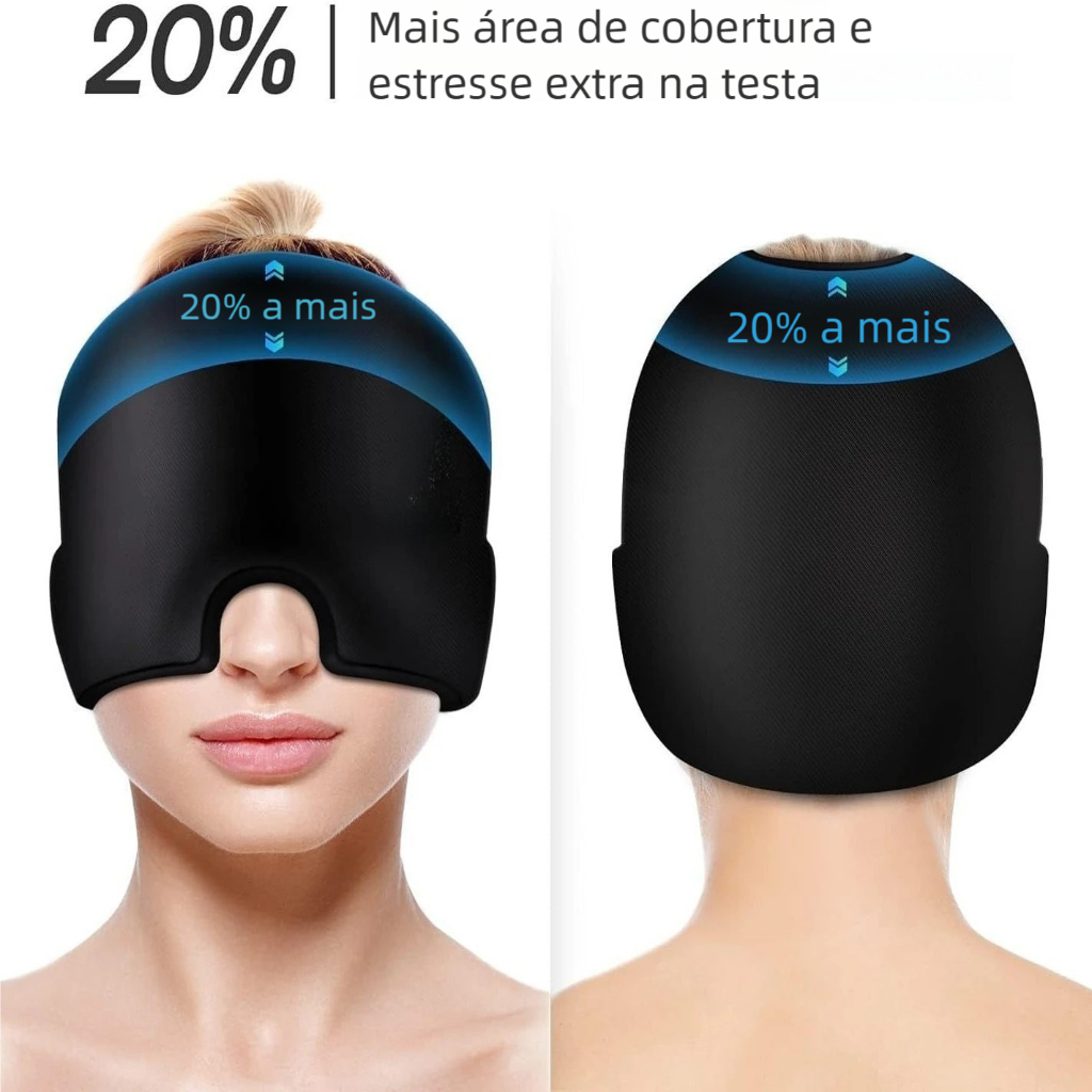 Touca Terapia Fria Quente  Alívio Dor de Cabeça,