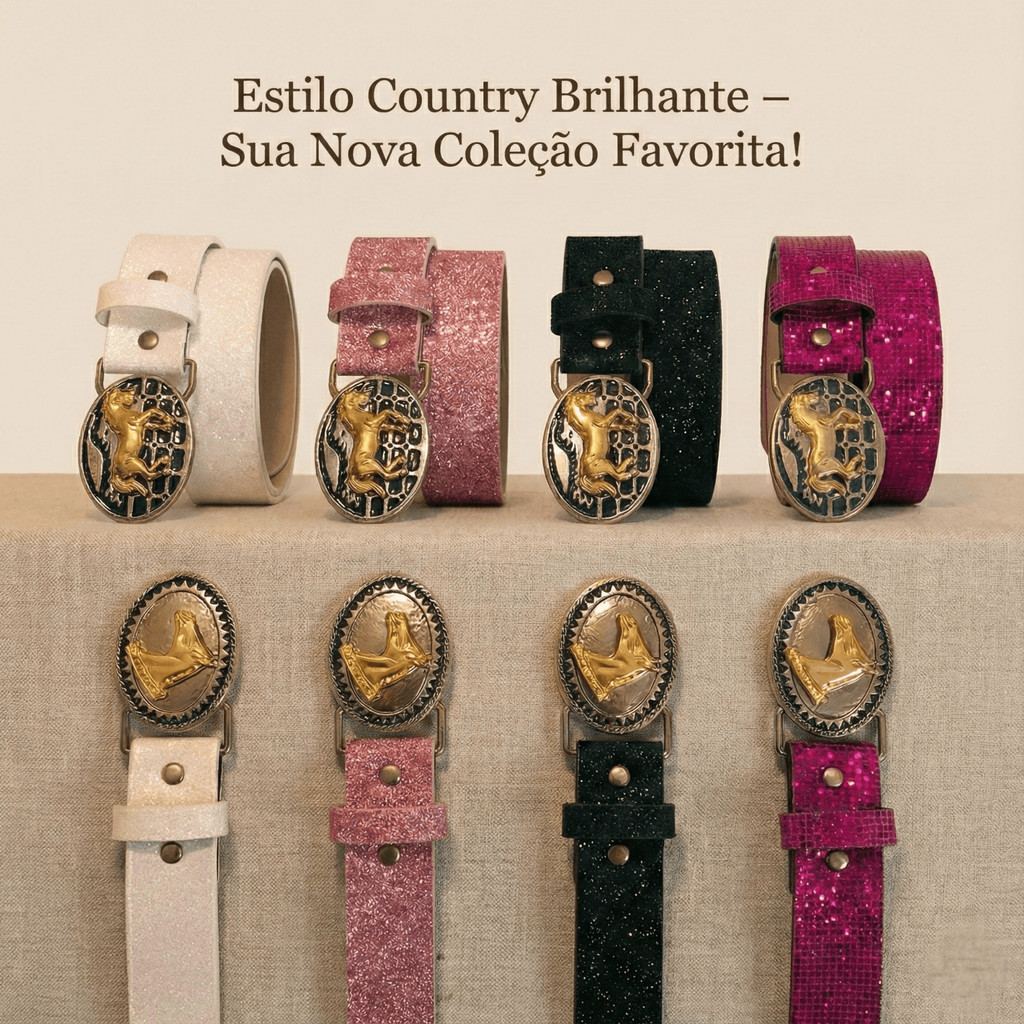 Cinto Country Boiadeira Infantil Menina Juvenil Br