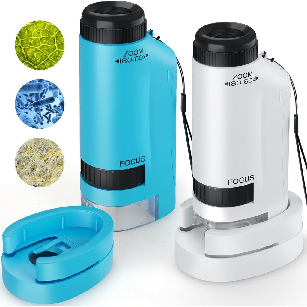 Microscópio Portátil Infantil 60X-180X – A