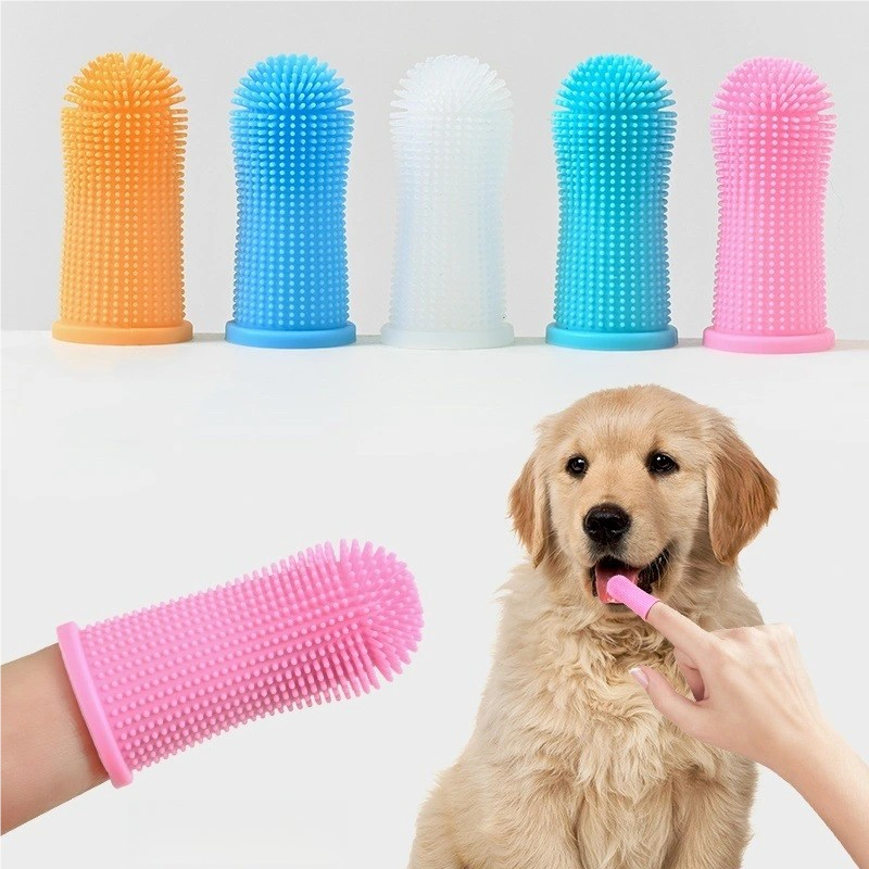 Escova de Dente Pet Silicone BPA Free  Maleável, 