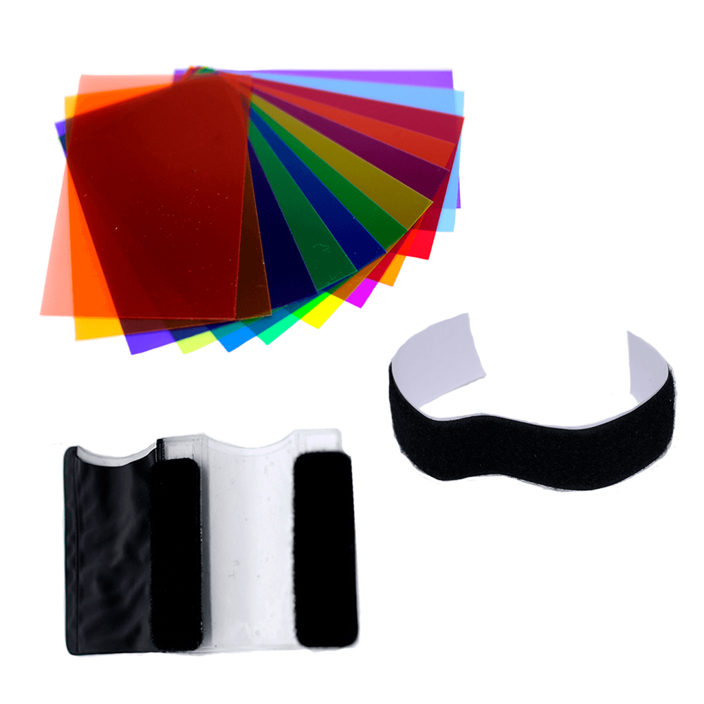 Filtro Gelatina Colorida 12 Cores Para Flash Speed