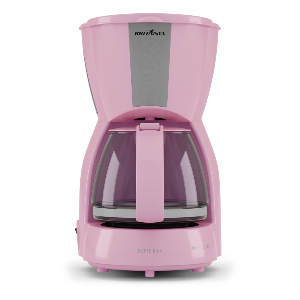 Cafeteira Rosa Britânia 15 Xícaras 550W Inox BCF