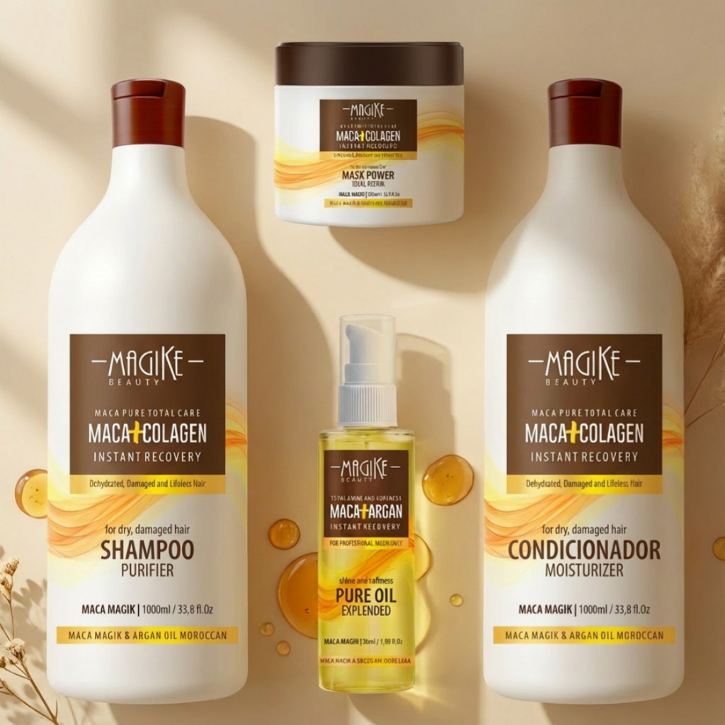 Kit 1 1Shampoo 1l + 1Condicionador 1l +1Mascara Ma