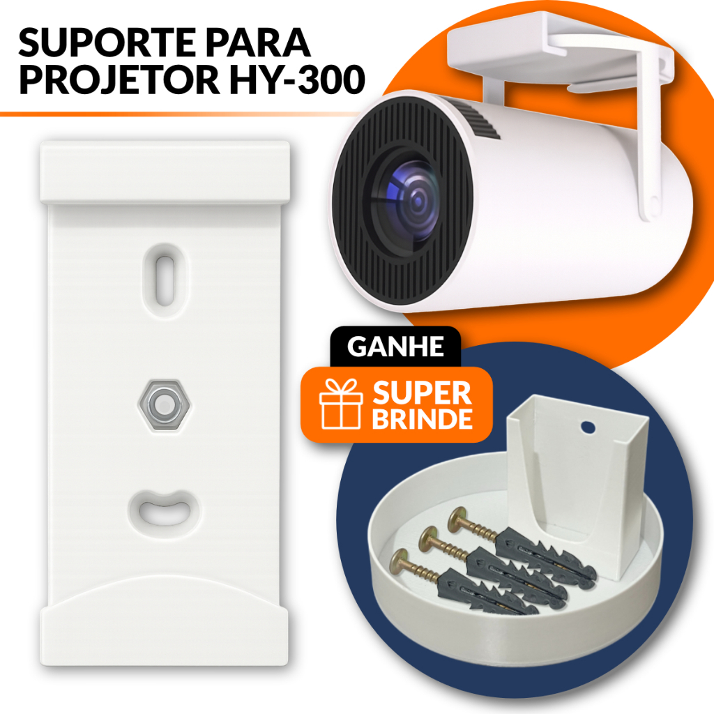 Suporte Projetor HY300 Parede Teto e Tripé Compat