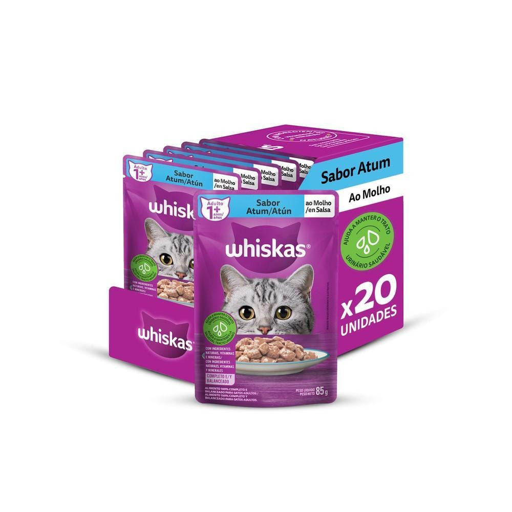 Ração Úmida Whiskas Sachê Atum ao Molho para G