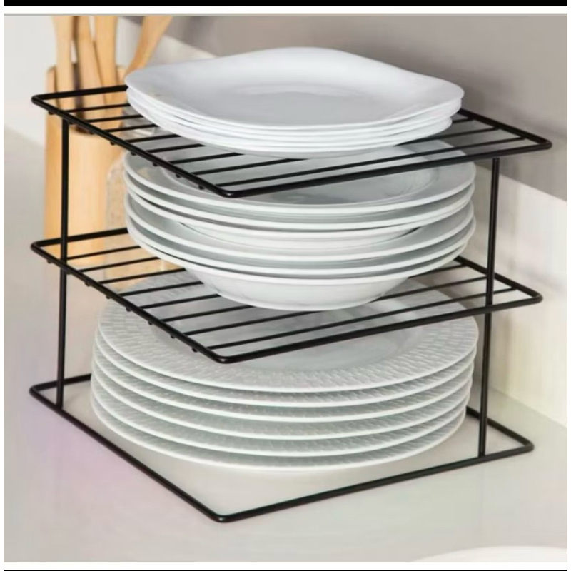 Suporte para Pratos Organizador de Armário 2 anda