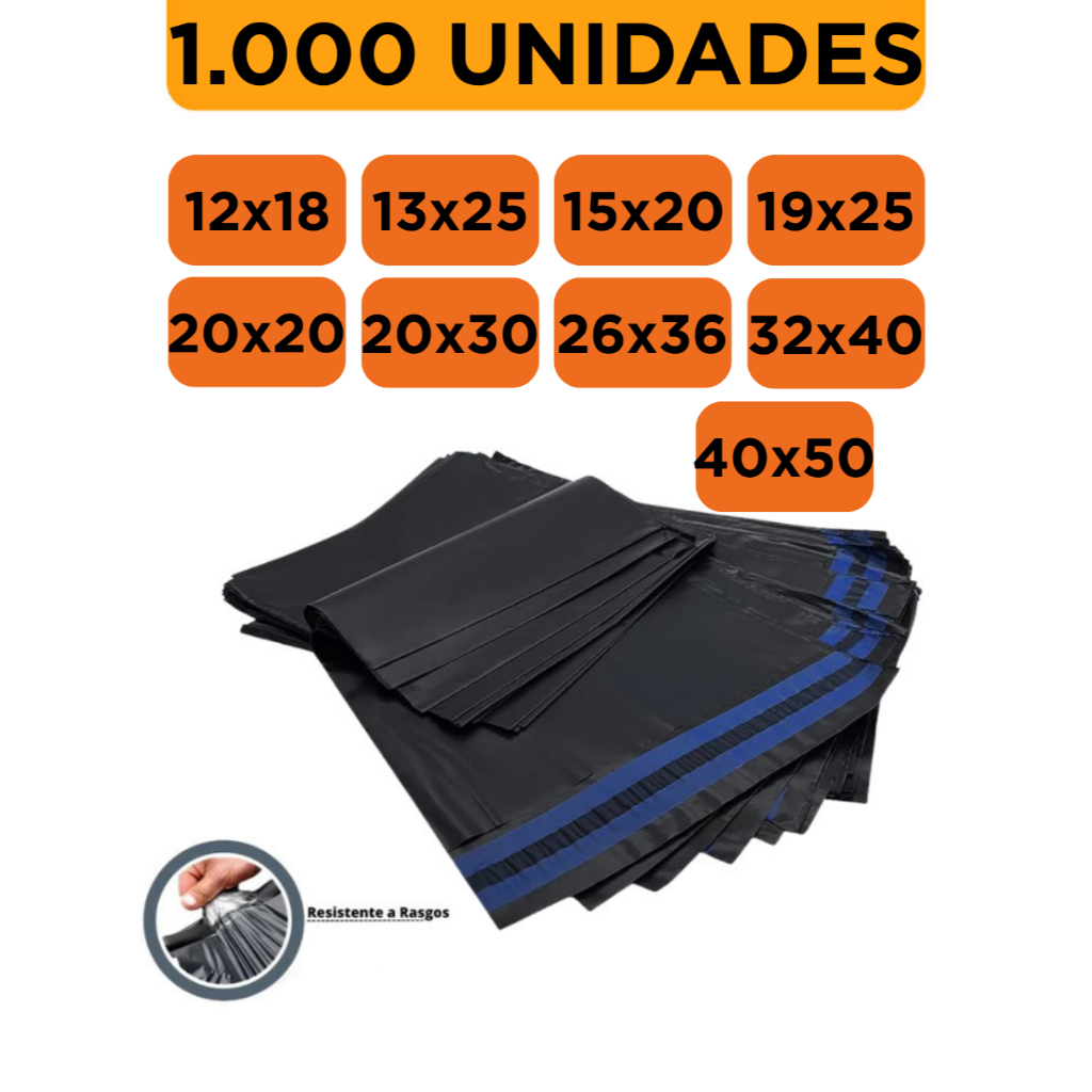 Kit 1000 Unidade Envelope de Envio Saco de Envio C
