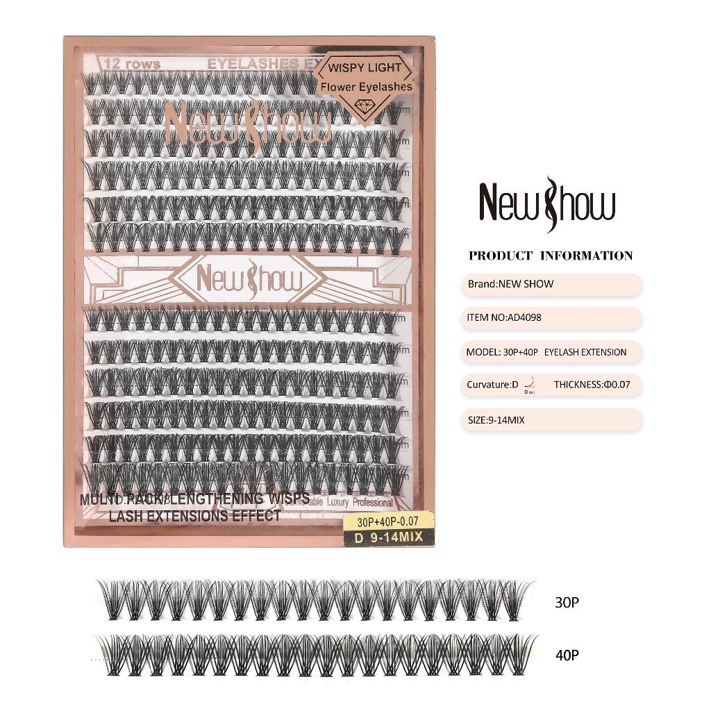 New Show Cartela De Cilios Tufo Tufinho New Show 1