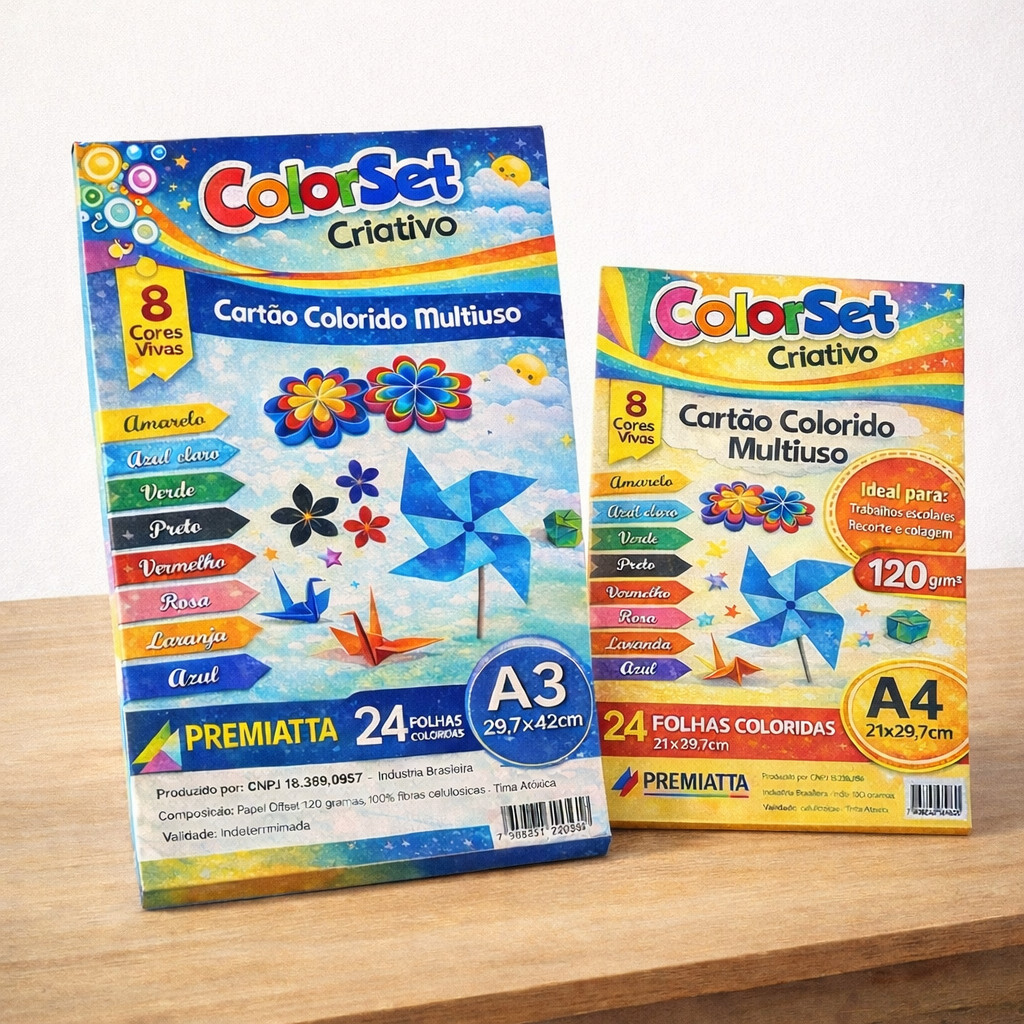 Papeis coloridos A4 100g ou 120g | A4 fluorescente