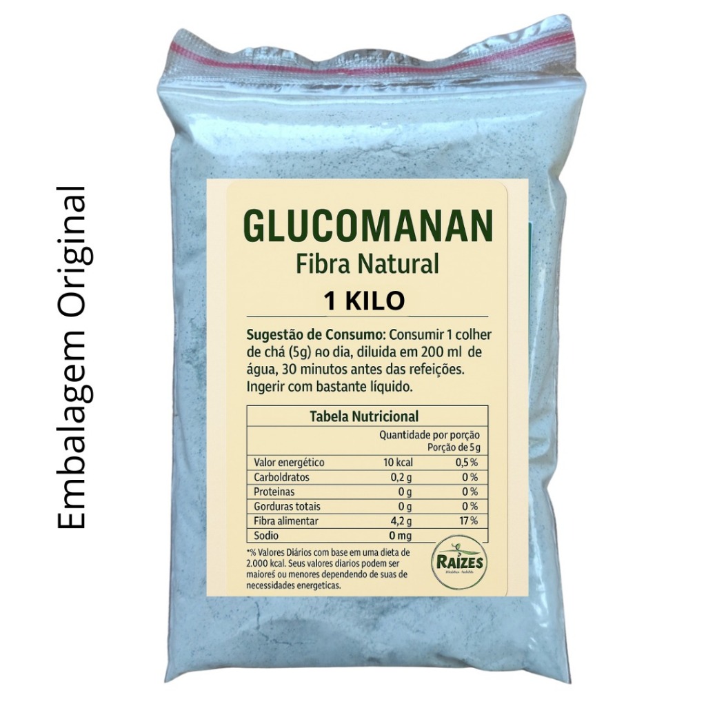 Glucomanan Puro – 1 KILO – Suplemento 