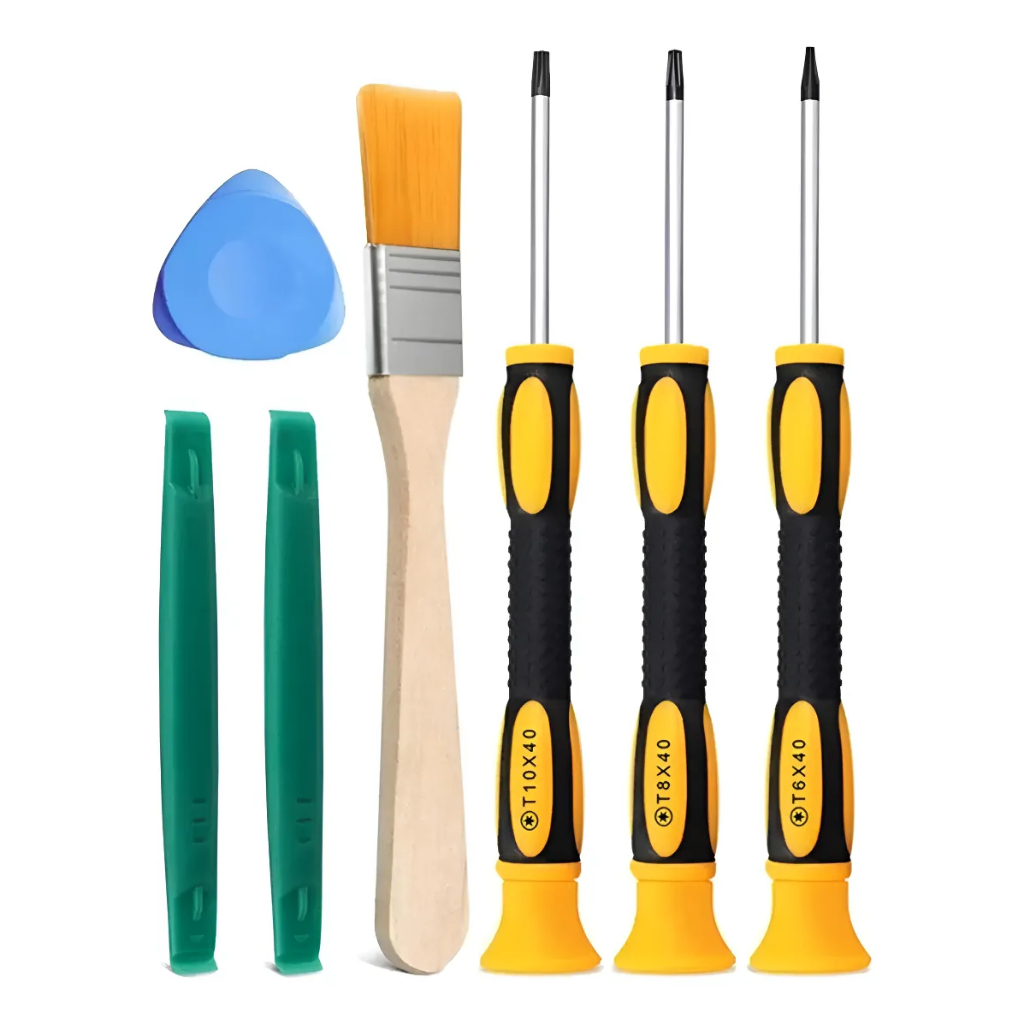 Kit 7 em 1 Chaves Torx Ferramentas Reparo Limpeza 