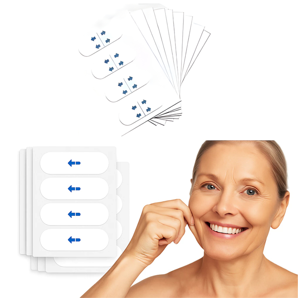 KIT 40 Adesivos Lifting Facial p Maquiagem Fita In