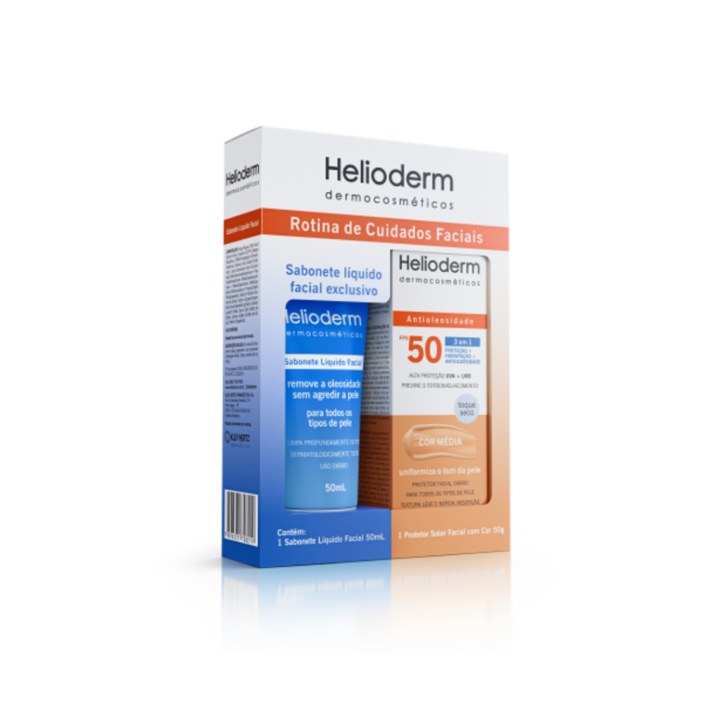 Kit Rotina de Cuidados Faciais Protetor Solar Faci