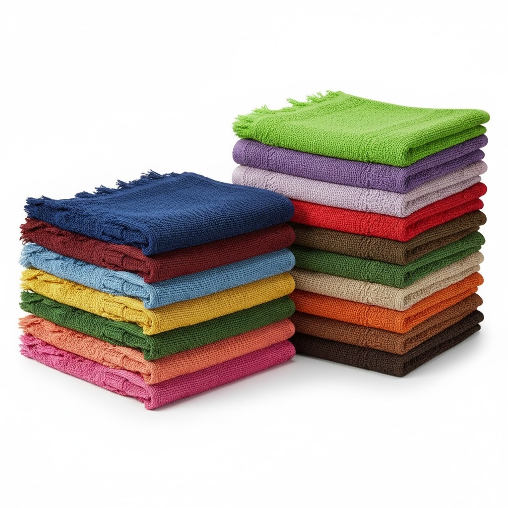 Kit 50 Toalhas de Mão Social 100% Algodão com Fr