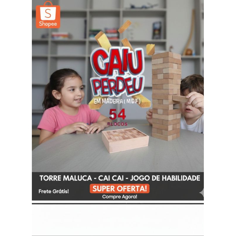 Jogo Caiu Perdeu – Cai Cai – Torre Mal