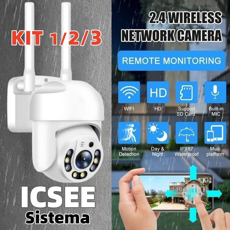 Câmera de Segurança Wi-Fi com Visão Noturna HD 