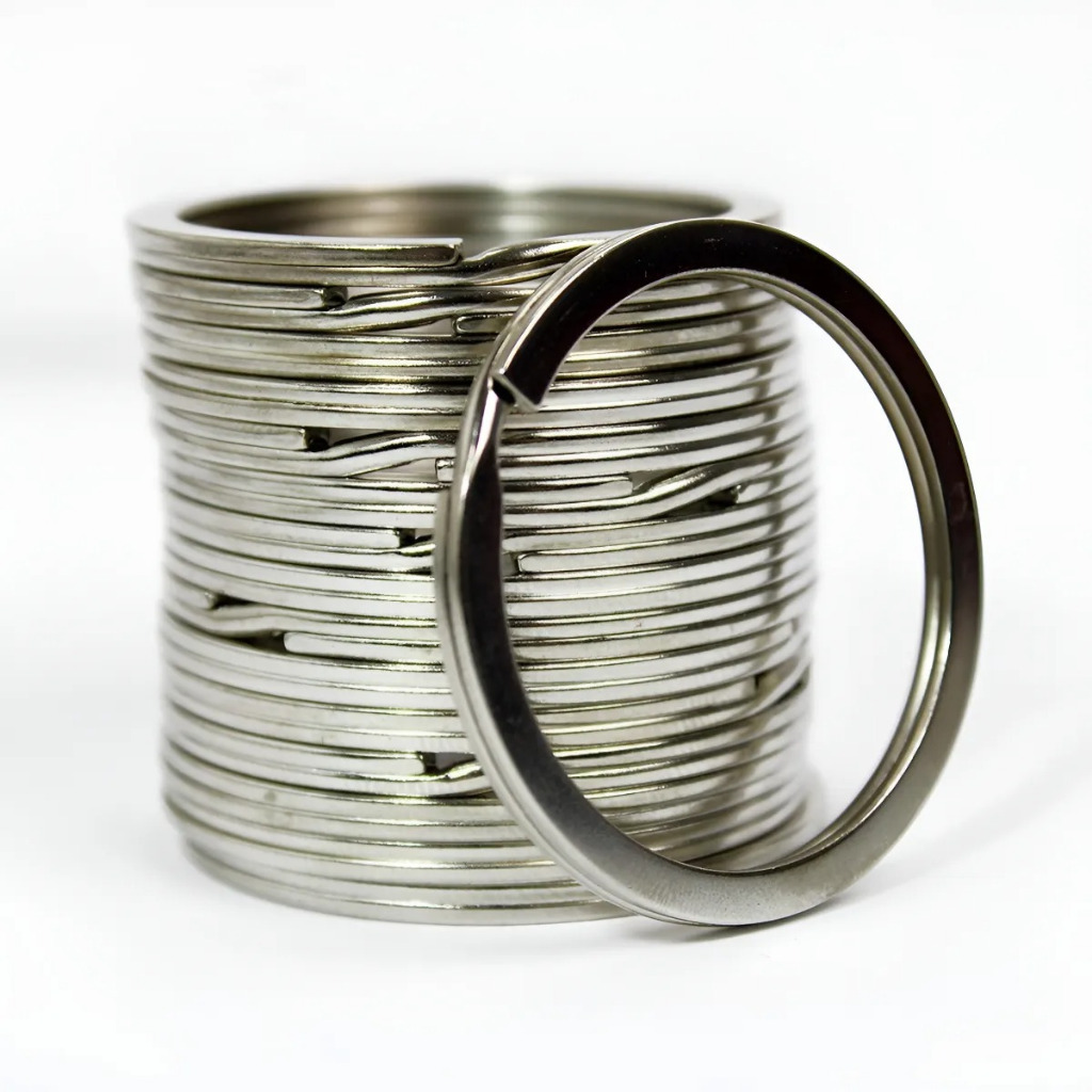 Argola para Chaveiro 25mm Aço Níquel Reforçada 