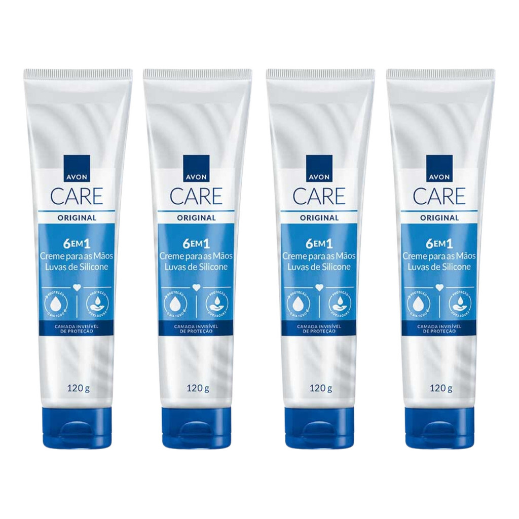 Kit 4 Luva De Silicone Creme Protetor Para As Mão