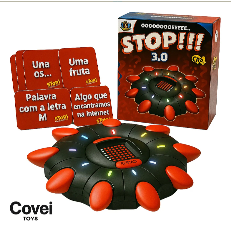 Jogo de Palavras Tabuleiro Stop que Trava Letras c