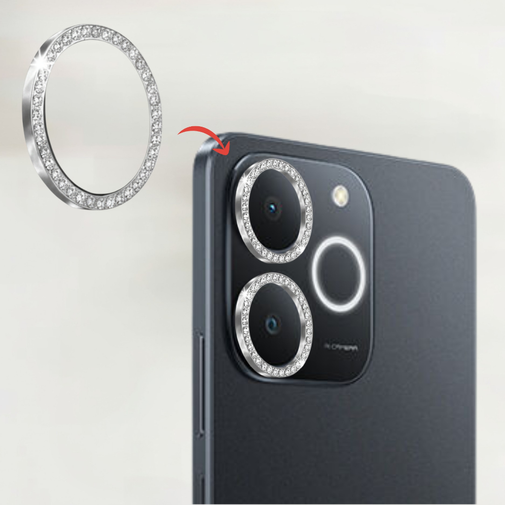 Película Strass Protetora Da Câmera Para realme 