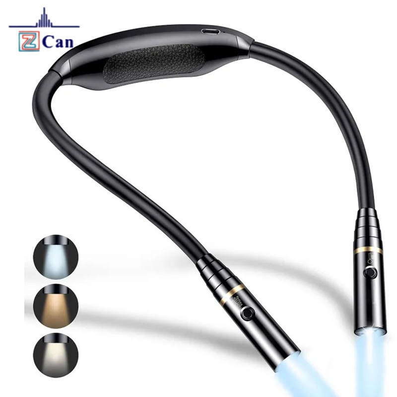 Lâmpada de pescoço de lanterna flexível carrega