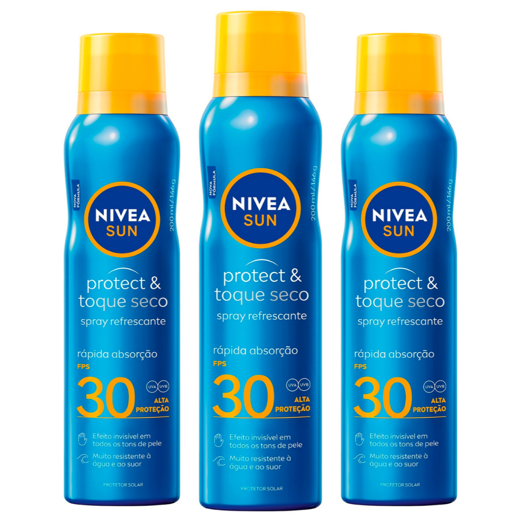 NIVEA SUN Protetor Solar Spray Protect E Toque Sec