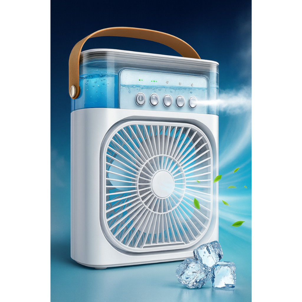 Refrigerador De Ar Ventilador Umidificador Portát