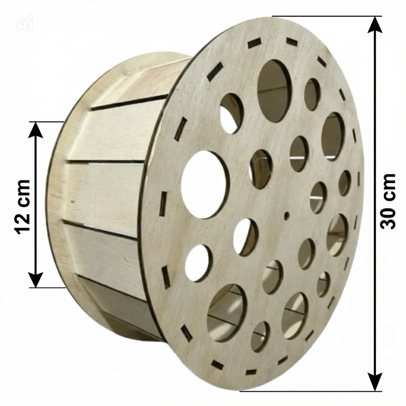 Carretilha Pipa 12 Polegada (30cm) Com Rolamento D