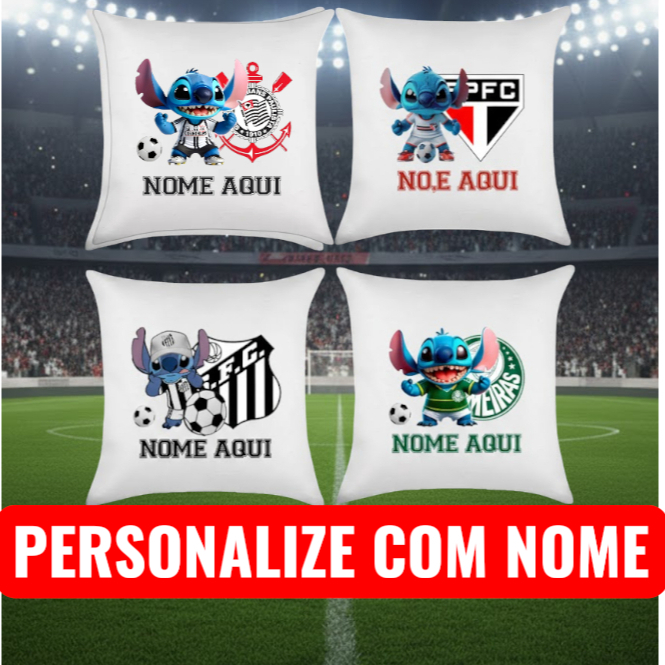 Almofada Personalizada Stitch Times Corinthians Pa