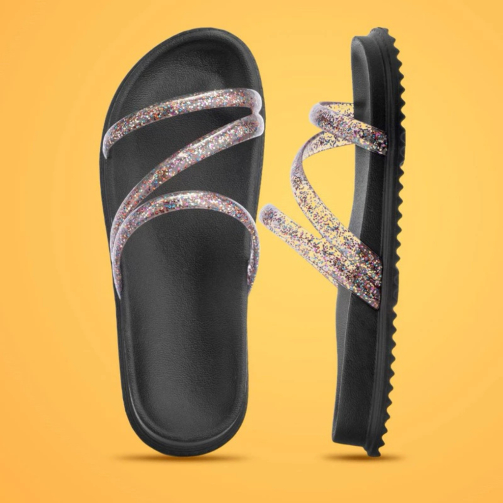 Sandalia Feminina Papete Birken Plataforma Com Gli