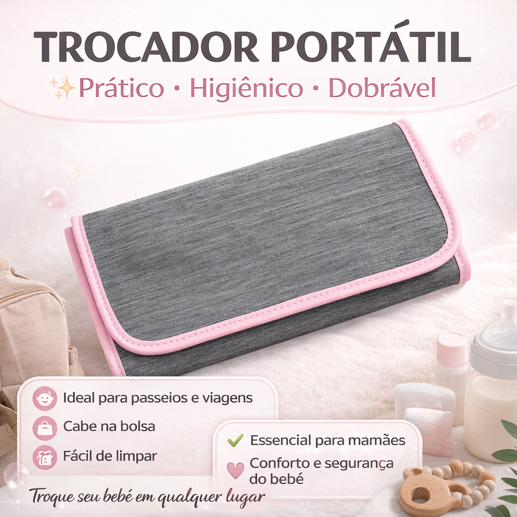 Trocador Portátil Impermeável para Bebê | Dobr�