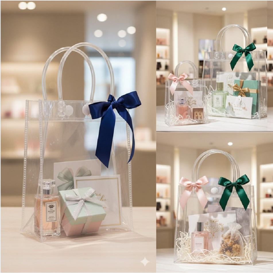 Sacola plástica transparente 5 / 10 / 20 unidades