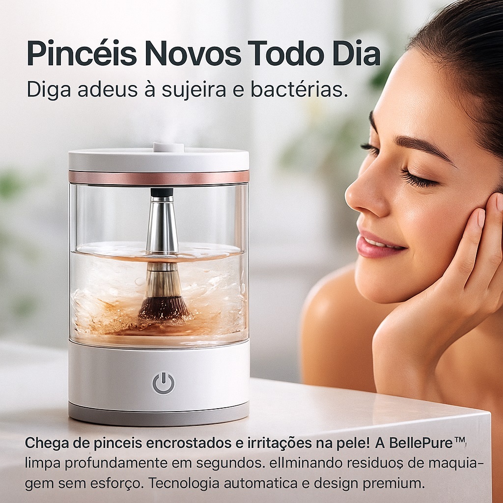 Lavador Limpador Higienizador De Pinceis Maquiagem