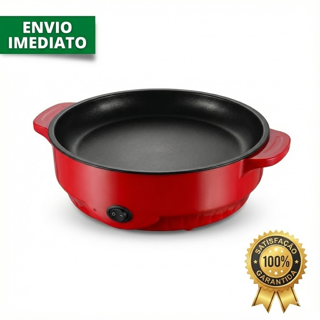 Frigideira Elétrica Grill Multifuncional Antiader